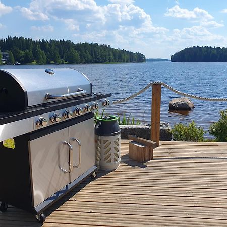 Stunning Log Cabin 45M2 On The Shore Of Kallavesi. Kuopio Exteriör bild