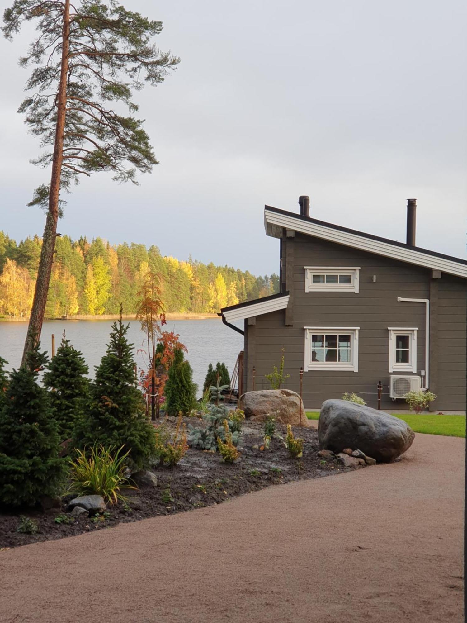 Stunning Log Cabin 45M2 On The Shore Of Kallavesi. Kuopio Exteriör bild