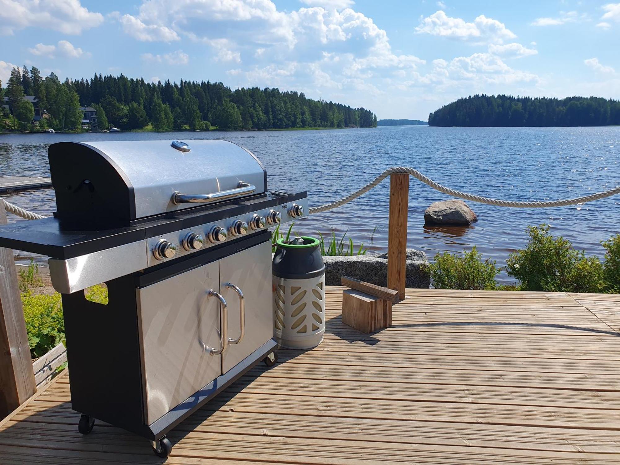 Stunning Log Cabin 45M2 On The Shore Of Kallavesi. Kuopio Exteriör bild