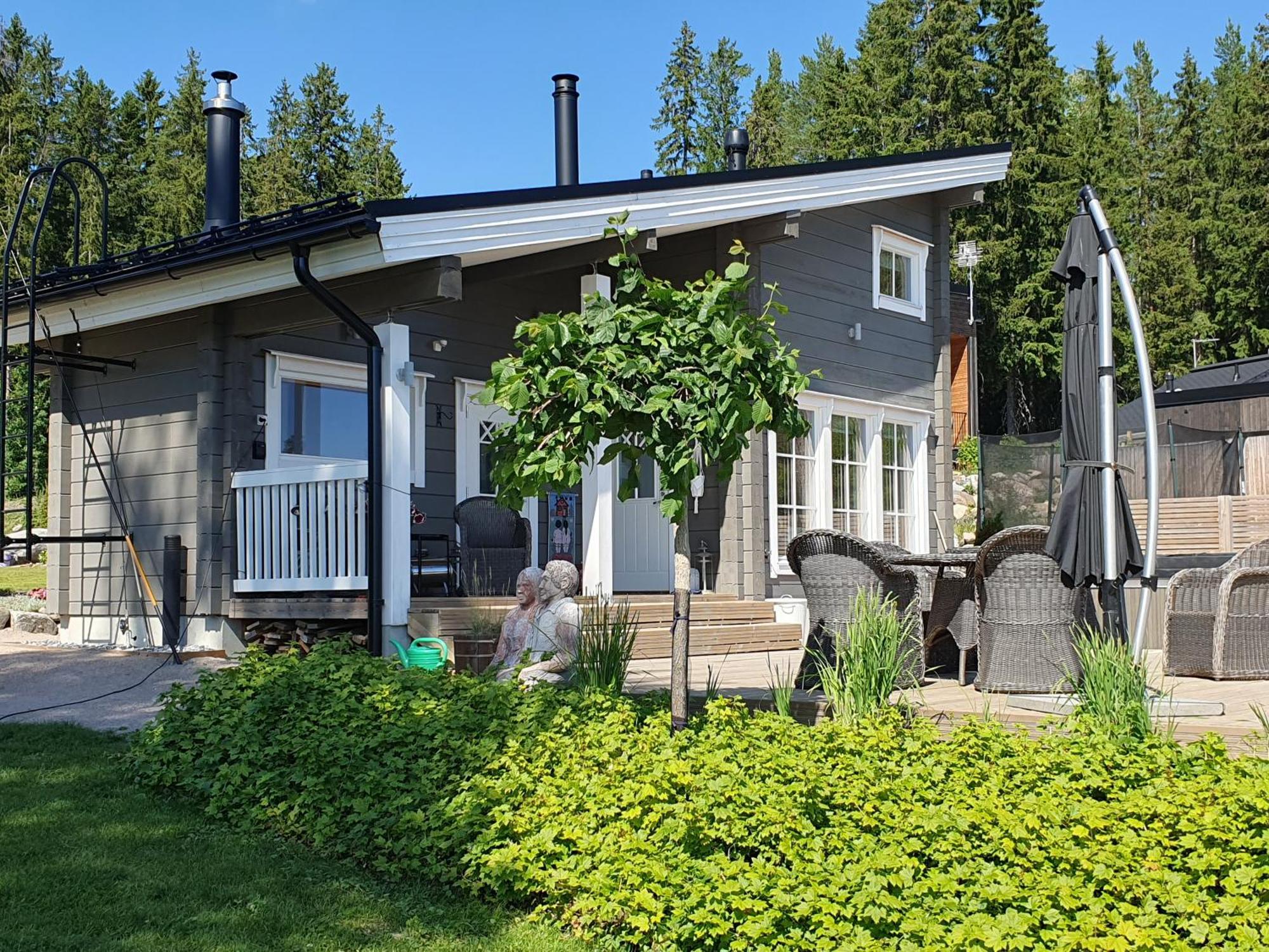 Stunning Log Cabin 45M2 On The Shore Of Kallavesi. Kuopio Exteriör bild